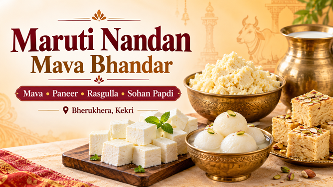 Rasgulla offered by Maruti Nandan Mava Bhandar