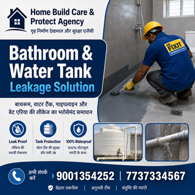 Bathroom Waterproofing offered by Home Build Care & Protect Agency
